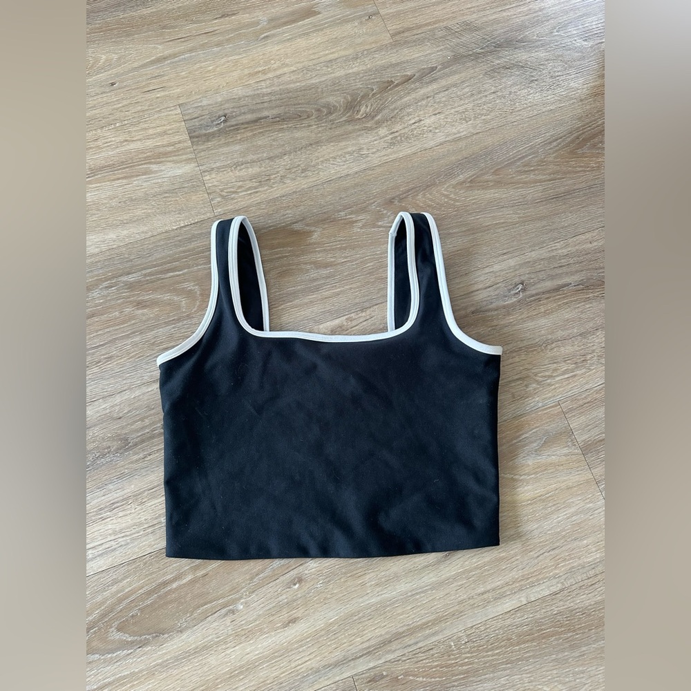 Abercrombie YPB black & white tank top